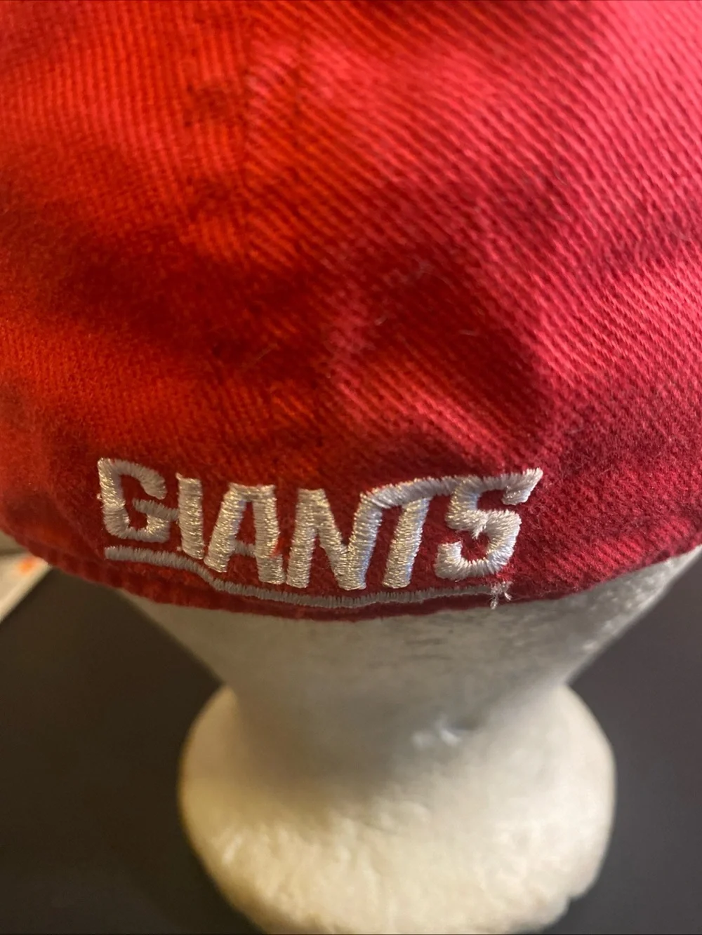 Vintage Reebok New York Giants Hat S/M Blue Red Zig Zag Lightning Bolt Cap NFL